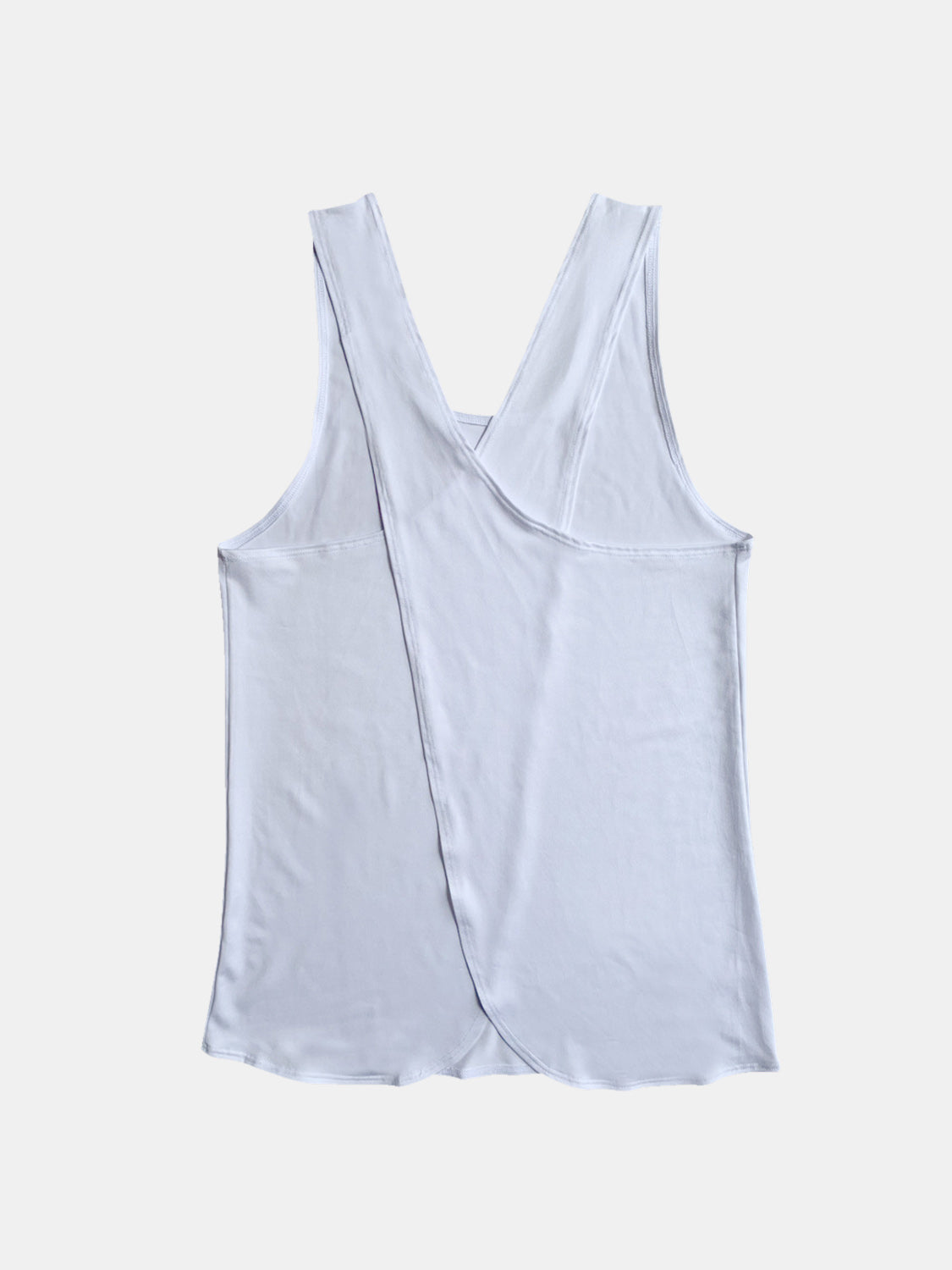 Crisscross Scoop Neck Active Tank - bllue yonders