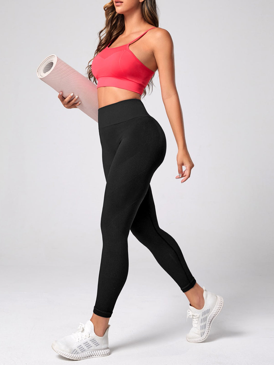 High Waist Active Leggings Trendsi