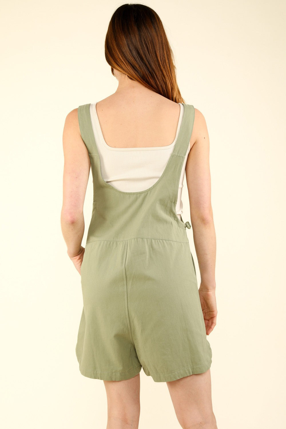 Adjustable Waist Suspender Overalls with Pockets