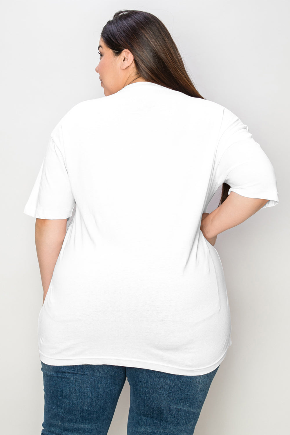Simply Love Full Size Peace and Love Graphic T-Shirt - blue yonderz