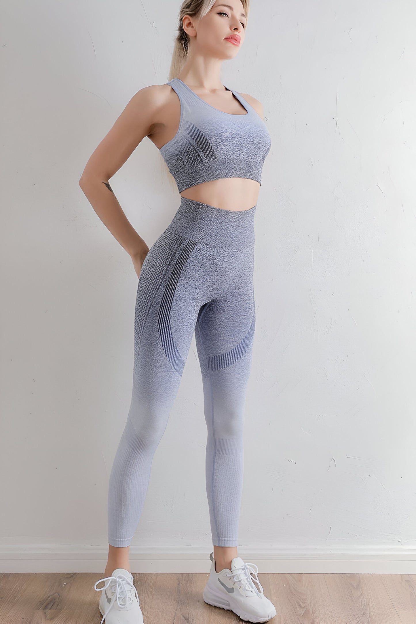 Gradient Sports Bra and Leggings Set