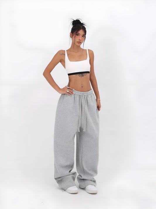 Women's High-Waist Street Style Trousers Comfortable and Trendy